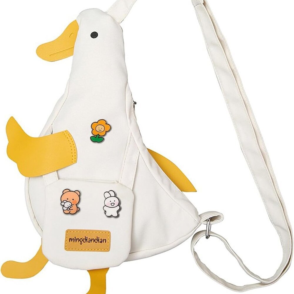 Kawaii Purse, Cute Duck Crossbody Shoulder Bag, Novelty Messenger Purse for Wome - Picture 1 of 7